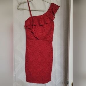 Sequin Hearts Lace dress Size 5 Y2K